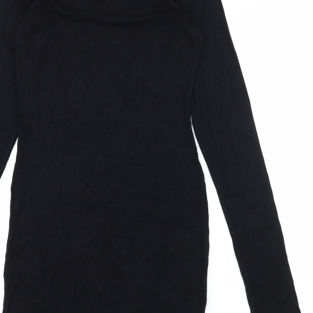 PRETTYLITTLETHING Womens Black  Jersey Bodycon  Size 12