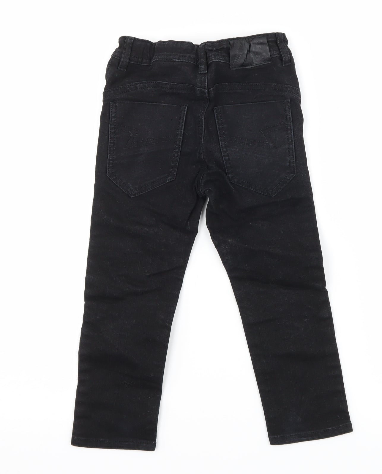 H&M Boys Black  Denim Skinny Jeans Size 4 Years
