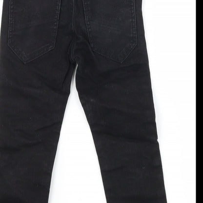 H&M Boys Black  Denim Skinny Jeans Size 4 Years