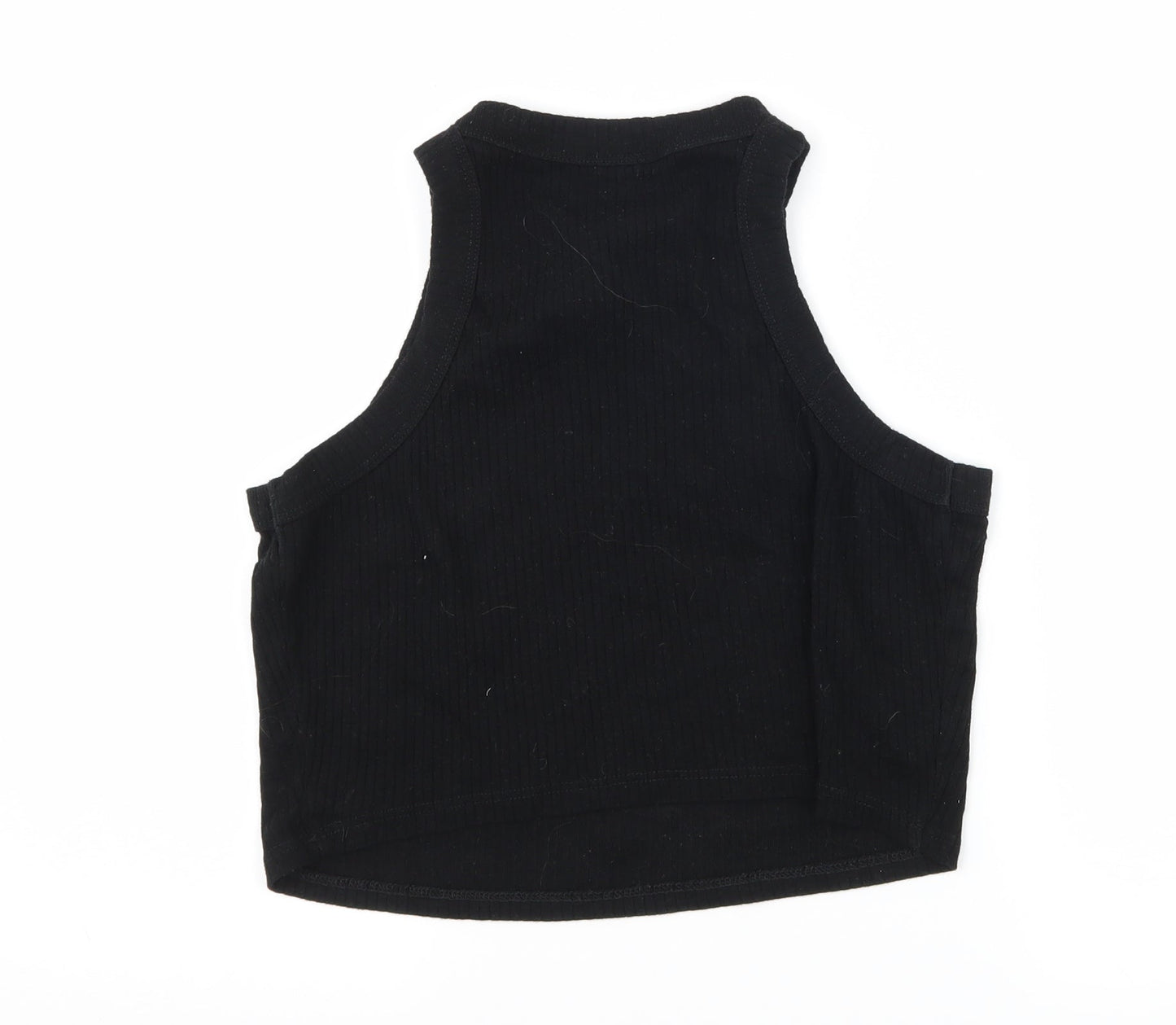 Womens UK Size 14 River Island Black Basic Tank