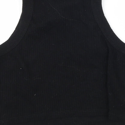 Womens UK Size 14 River Island Black Basic Tank