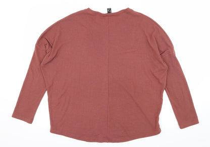 New Look Womens Brown  Knit Pullover Jumper Size 8