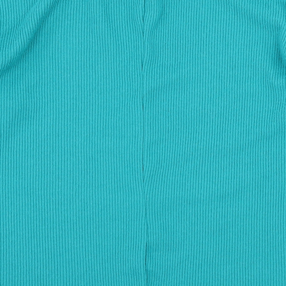 Papaya Womens Blue  Knit Pullover Jumper Size 8  - Tie Detail