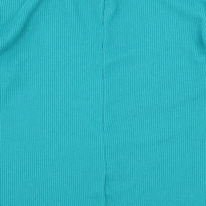 Papaya Womens Blue  Knit Pullover Jumper Size 8  - Tie Detail