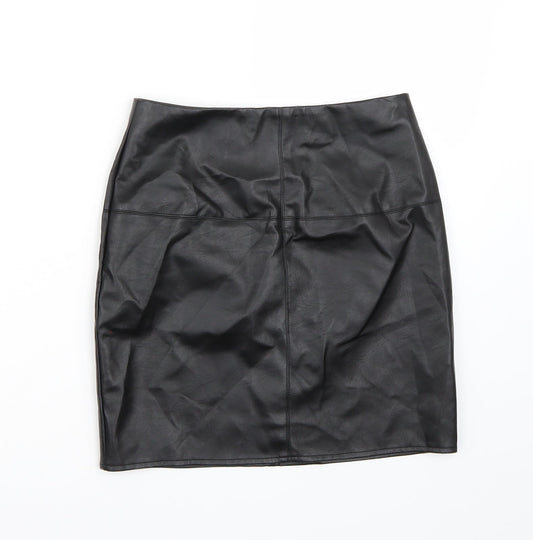 Missguided Womens Black   A-Line Skirt Size 8