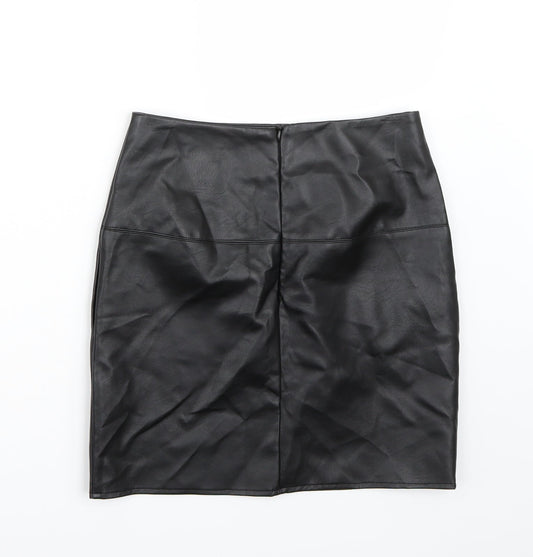 Missguided Womens Black   A-Line Skirt Size 8