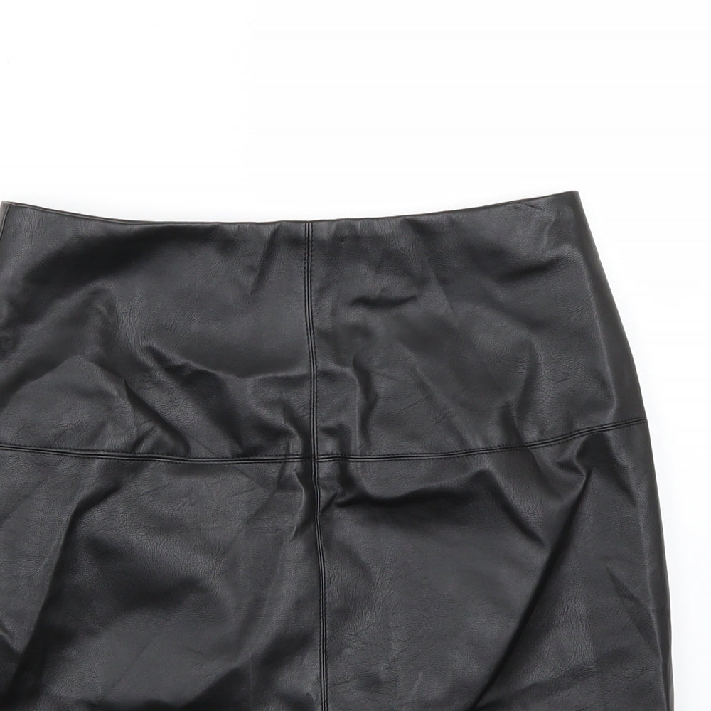 Missguided Womens Black   A-Line Skirt Size 8