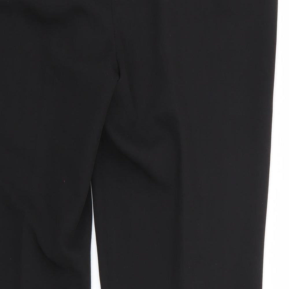 Womens UK Size 12 Dorothy Perkins Regular Fit Carrot Black Trousers
