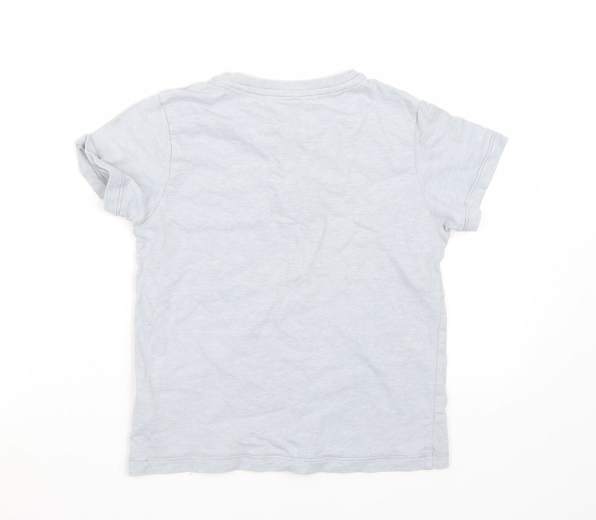 Next Boys Grey  Rayon Basic T-Shirt Size 7 Years