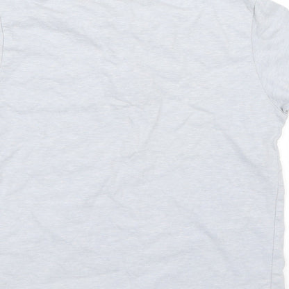 Next Boys Grey  Rayon Basic T-Shirt Size 7 Years