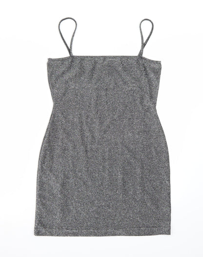 Collision Womens Silver   A-Line  Size 12