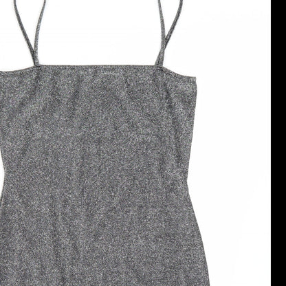 Collision Womens Silver   A-Line  Size 12