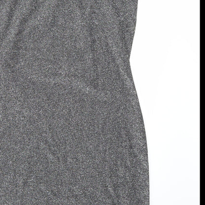 Collision Womens Silver   A-Line  Size 12