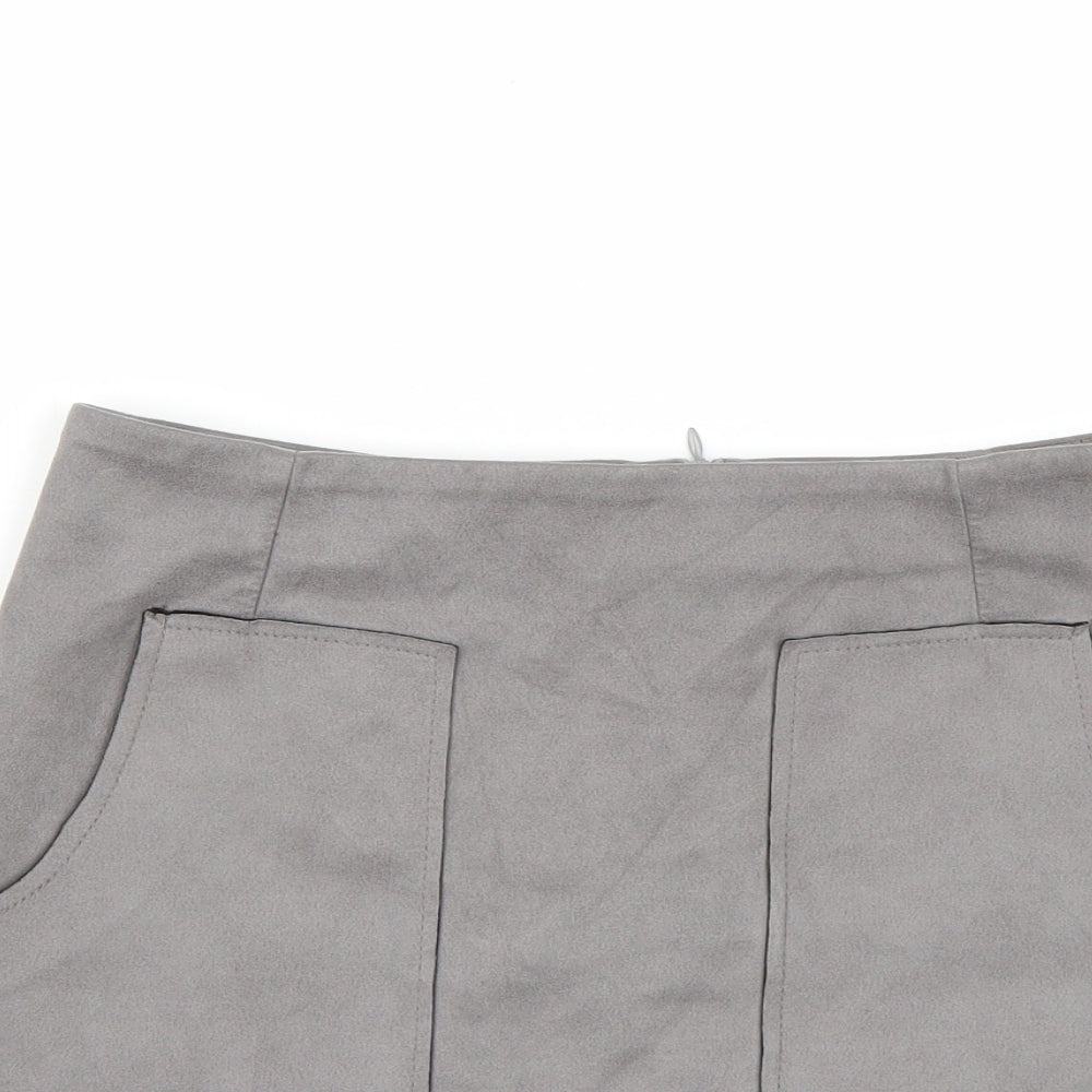 Primark Womens Grey   A-Line Skirt Size 12