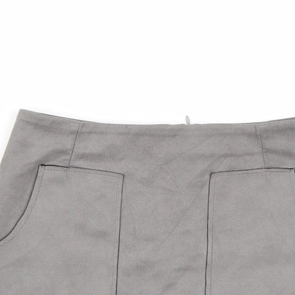 Primark Womens Grey   A-Line Skirt Size 12