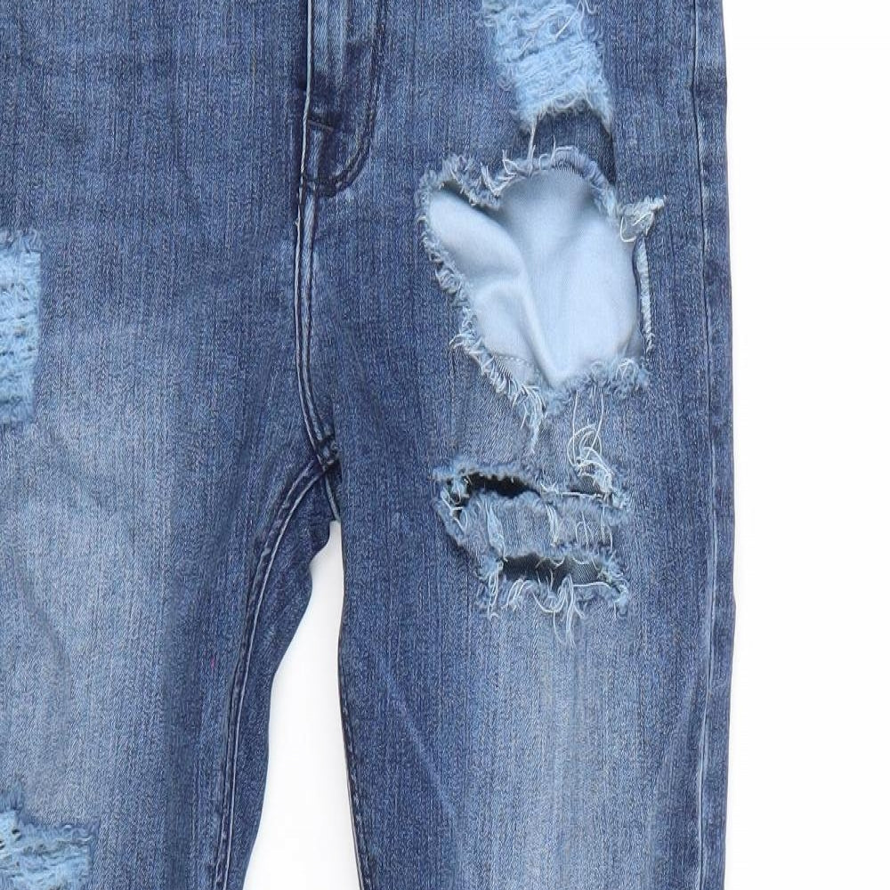 Womens UK Size 32 Preworn Regular Fit Skinny Blue Jeans