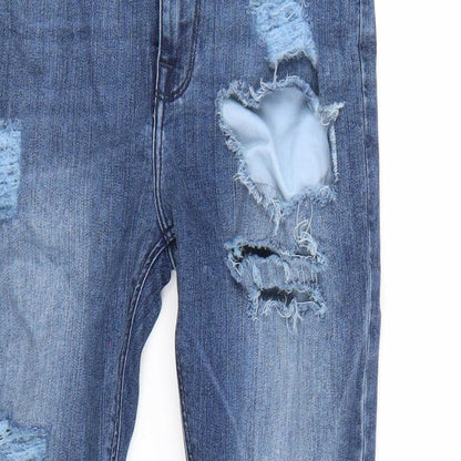 Womens UK Size 32 Preworn Regular Fit Skinny Blue Jeans