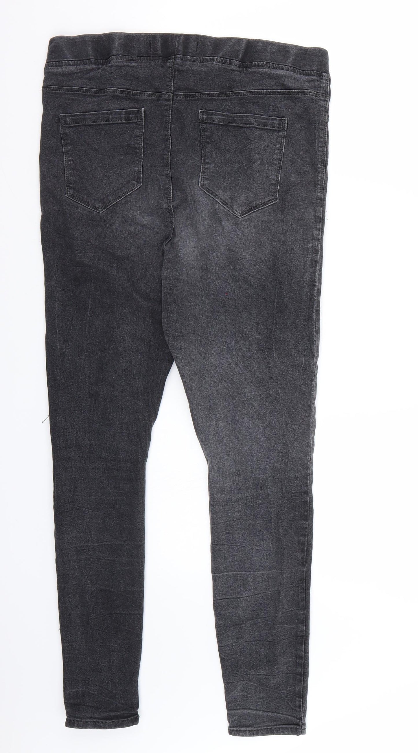 PEP&CO Womens Black   Skinny Jeans Size 14 L29 in