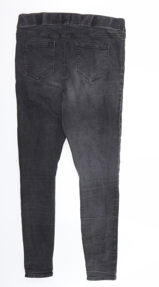 PEP&CO Womens Black   Skinny Jeans Size 14 L29 in