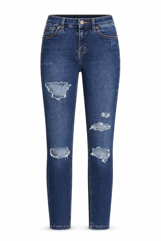 Womens UK Size 25 in Topshop Regular Fit Skinny Blue Jeans