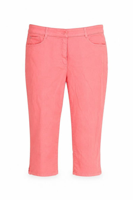 Womens UK Size 34 Basler Regular Fit Cropped Pink Jeans