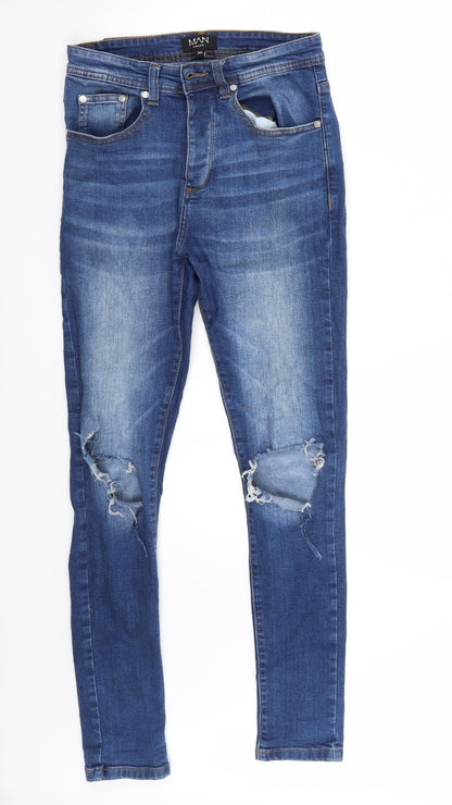 Boohoo Mens Blue   Skinny Jeans Size 30 L29 in