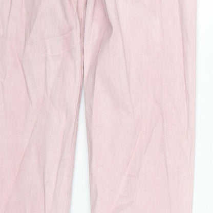Womens UK Size 27 in Preworn Regular Fit Straight Pink Jeans