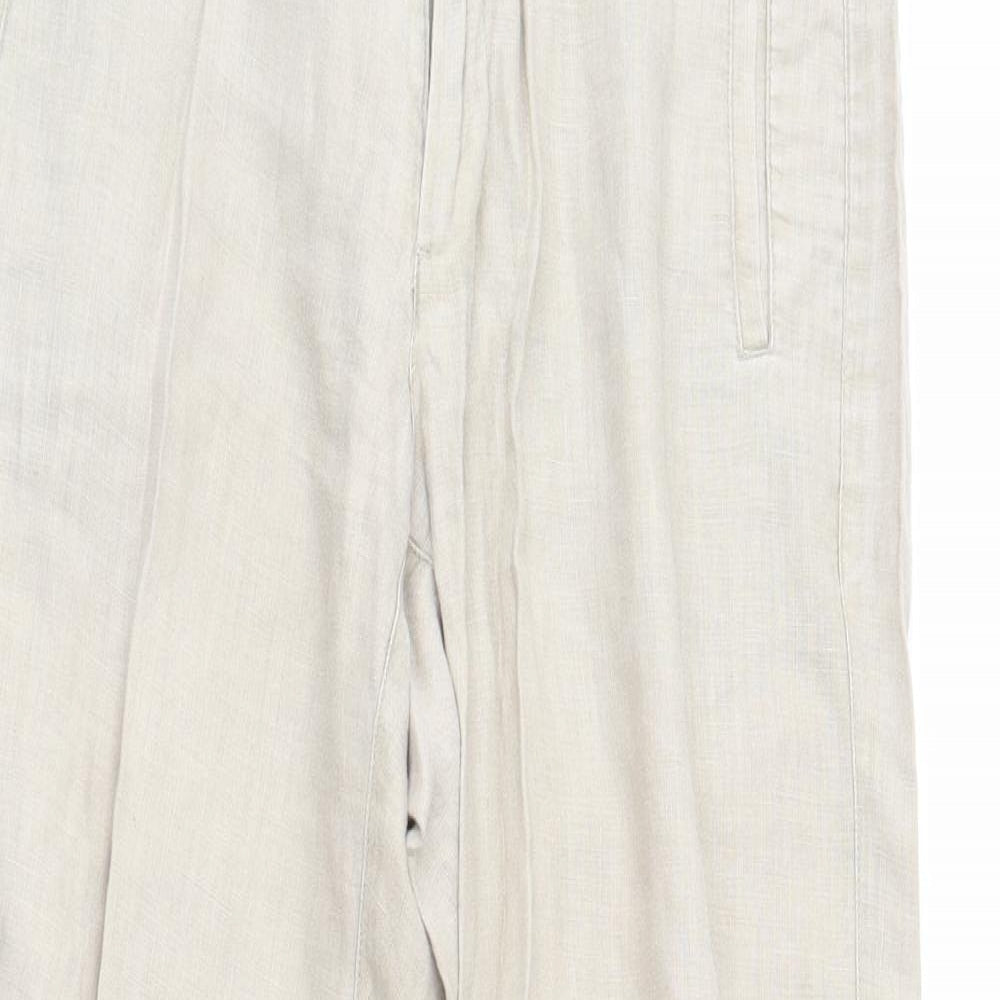 Womens UK Size 30 in NEXT Regular Fit  Beige Trousers