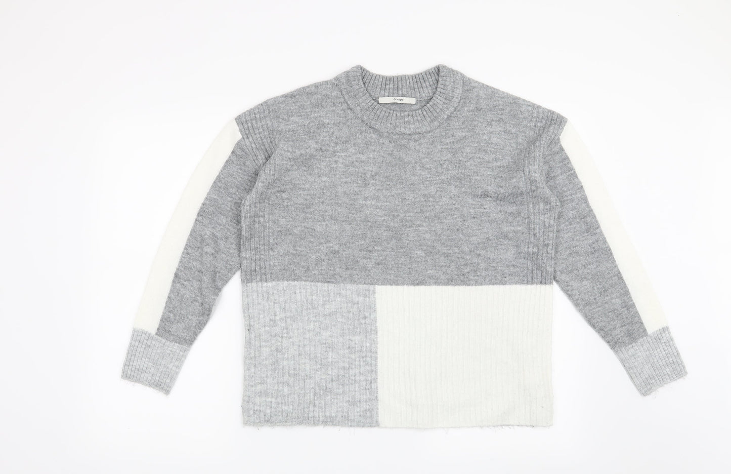 George Womens Grey   Pullover Jumper Size S
