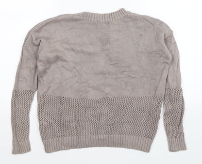 FOREVER 21 Womens Grey  Knit Pullover Jumper Size S