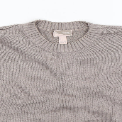 FOREVER 21 Womens Grey  Knit Pullover Jumper Size S