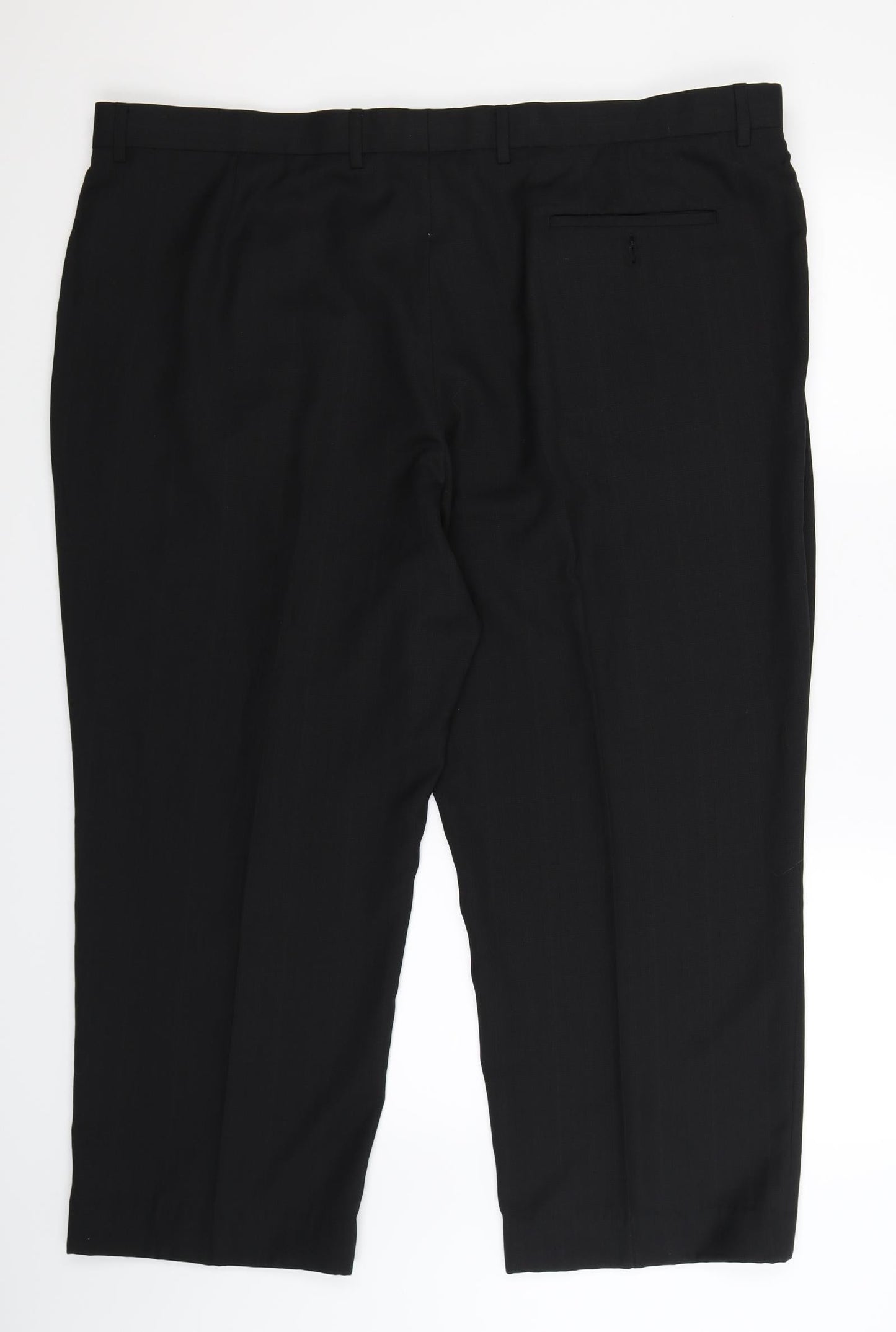 Greenwoods Mens Black   Dress Pants Trousers Size 46 L27 in