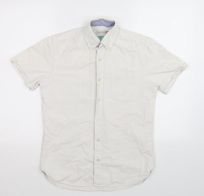 Avenue Mens White    Button-Up Size S