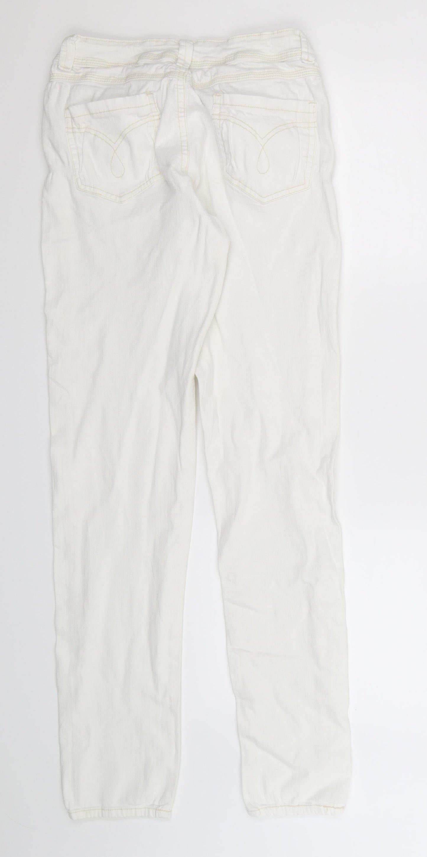 Denim Co Womens White  Denim Jegging Jeans Size 10 L32 in