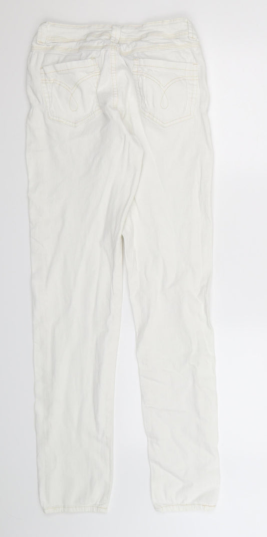 Denim Co Womens White  Denim Jegging Jeans Size 10 L32 in