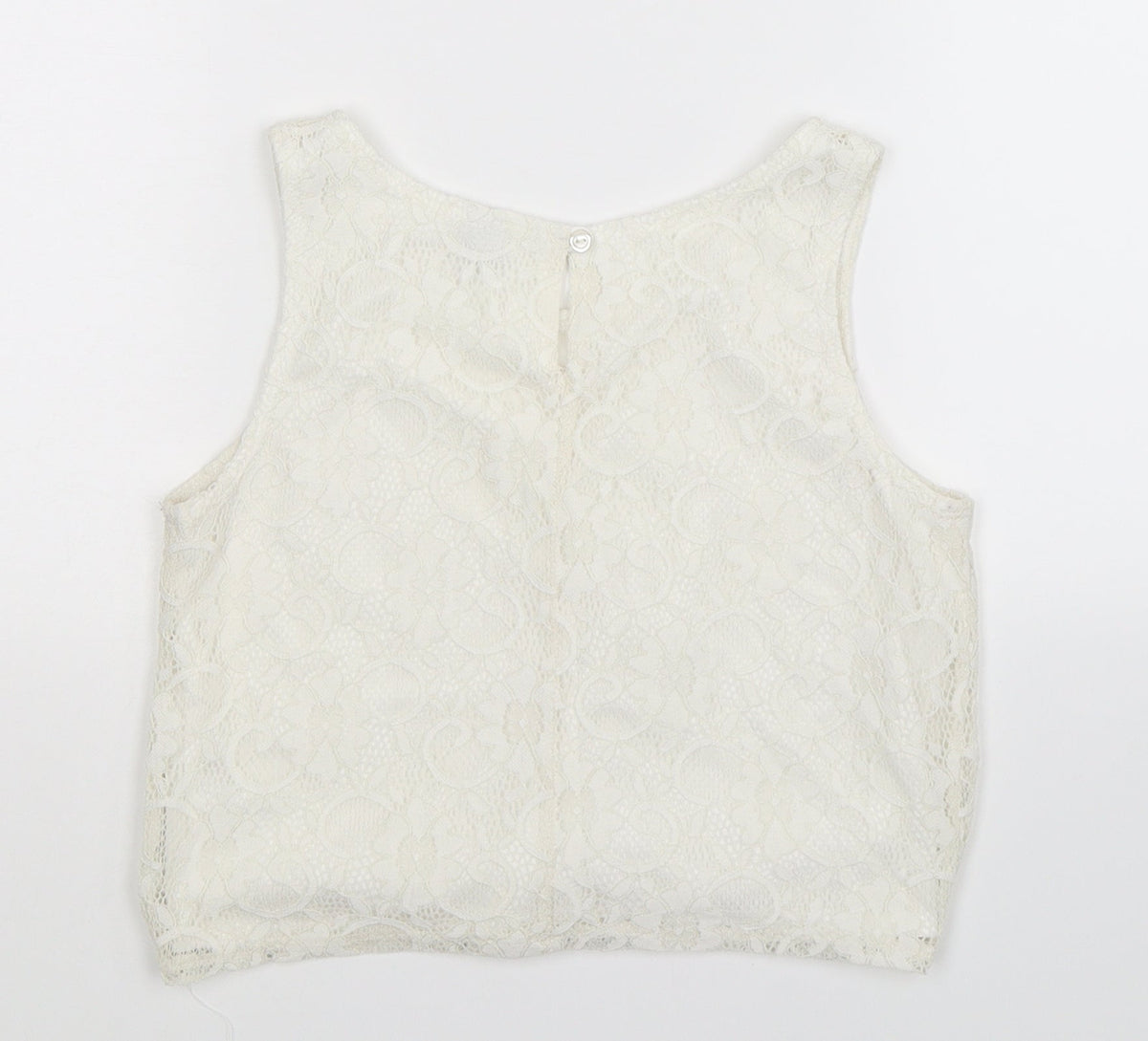 Tu Girls White   Basic Tank Size 12 Years