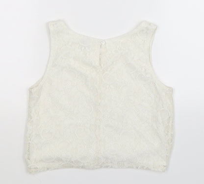 Tu Girls White   Basic Tank Size 12 Years