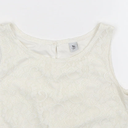 Tu Girls White   Basic Tank Size 12 Years