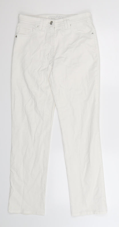 Gerry Weber Womens White  Denim Skinny Jeans Size 10 L27 in
