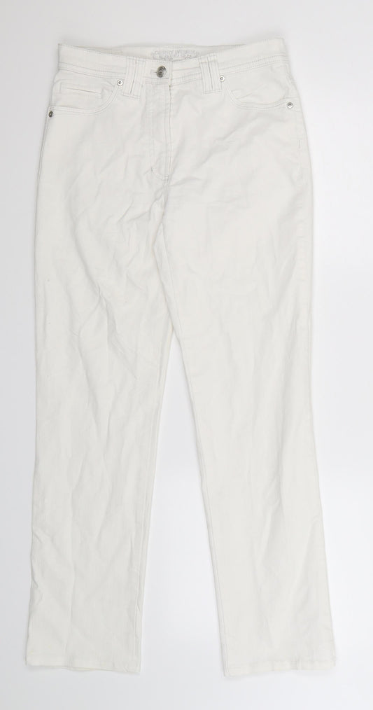 Gerry Weber Womens White  Denim Skinny Jeans Size 10 L27 in