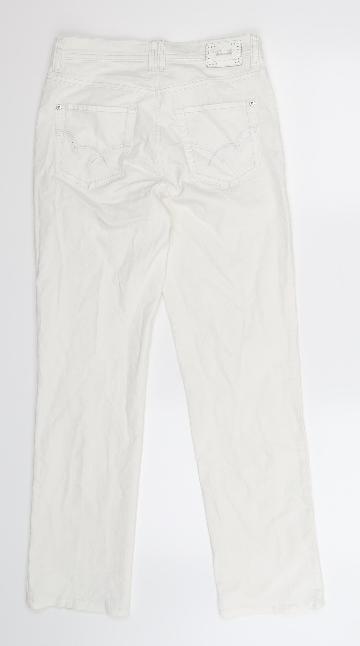 Gerry Weber Womens White  Denim Skinny Jeans Size 10 L27 in