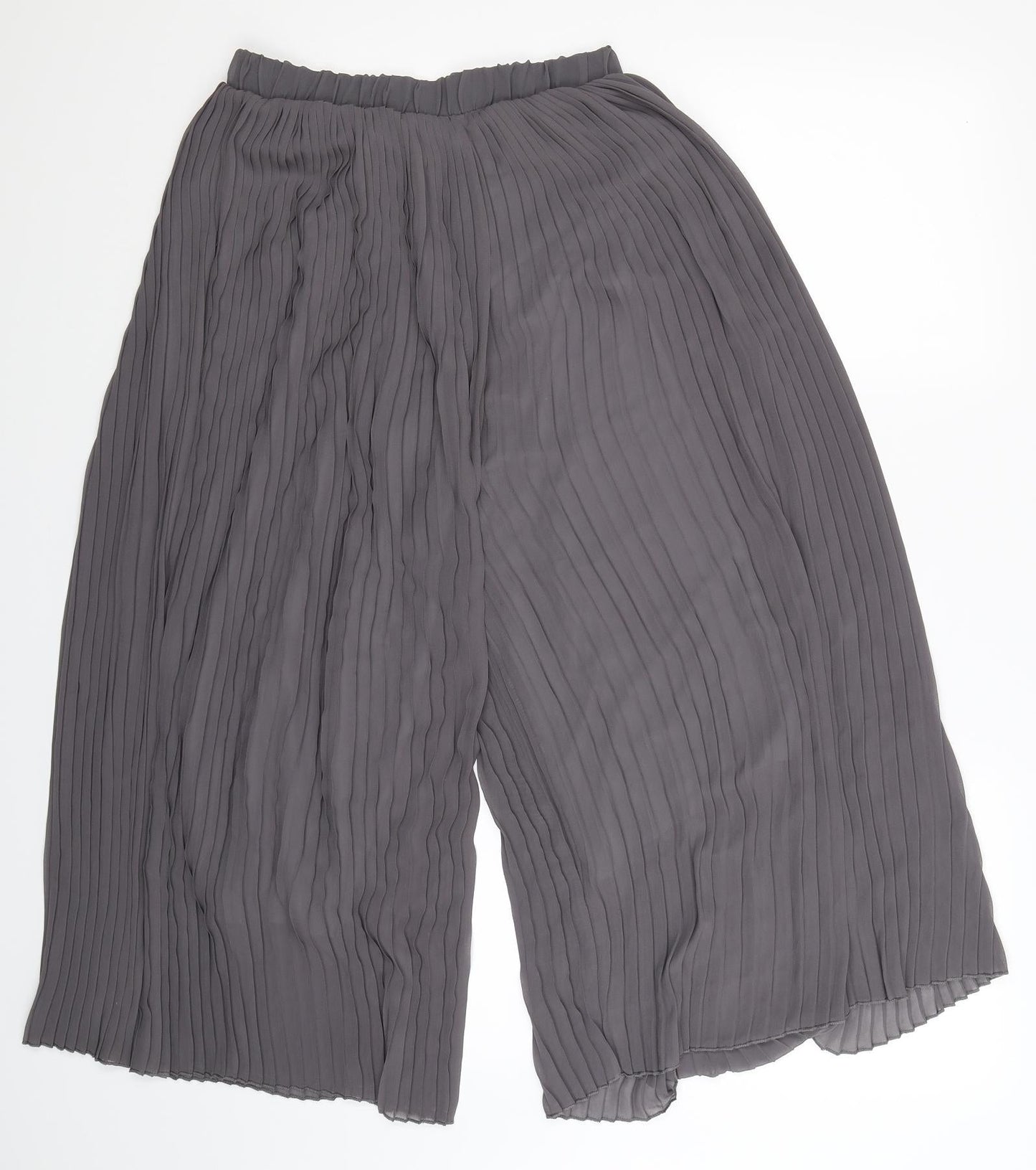 Womens UK Size 28 in Preworn Regular Fit Cropped Grey Trousers