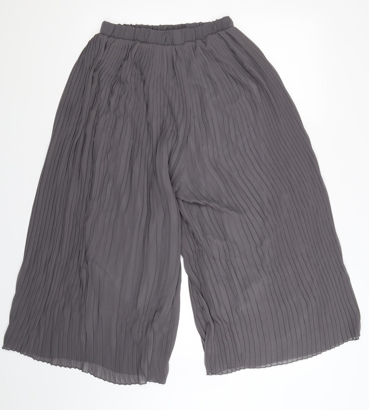 Womens UK Size 28 in Preworn Regular Fit Cropped Grey Trousers