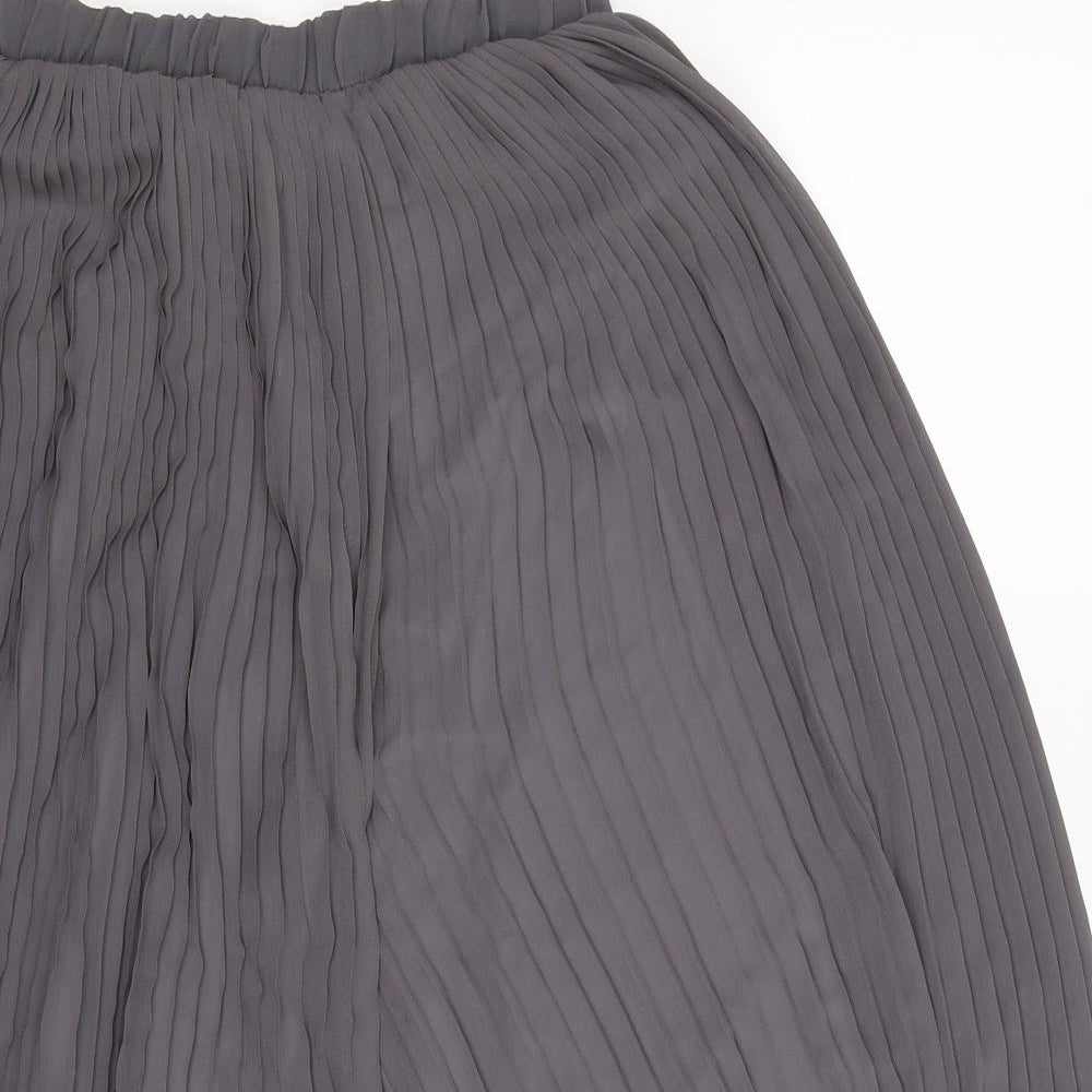 Womens UK Size 28 in Preworn Regular Fit Cropped Grey Trousers