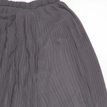 Womens UK Size 28 in Preworn Regular Fit Cropped Grey Trousers