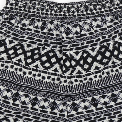 Brave Soul Womens Multicoloured Geometric  Hot Pants Shorts Size XS