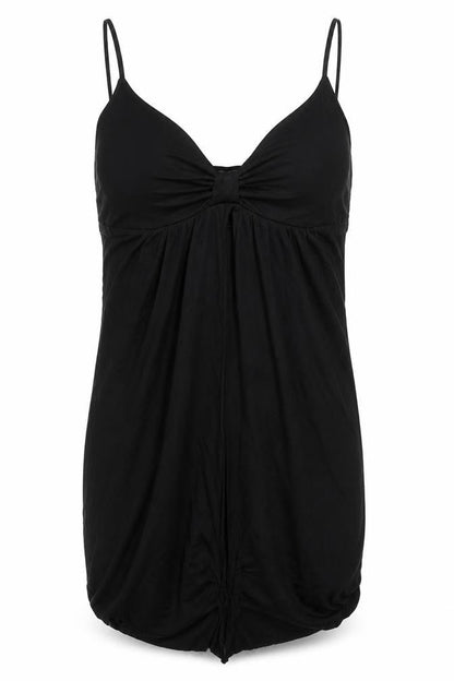 Womens UK Size 10 Topshop Black Basic Tank