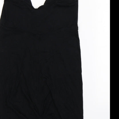 Womens UK Size 10 Topshop Black Basic Tank