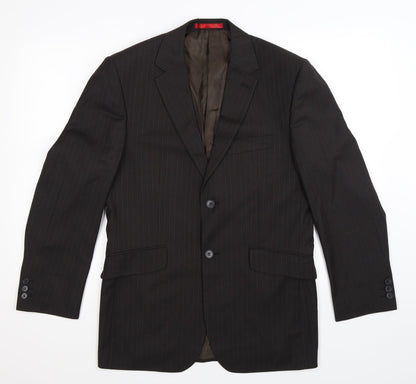 Mens UK Size 38 Burton Regular Black Suit Jacket