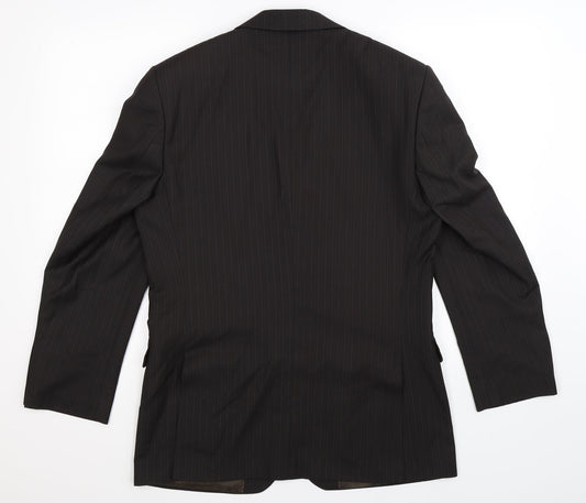 Mens UK Size 38 Burton Regular Black Suit Jacket